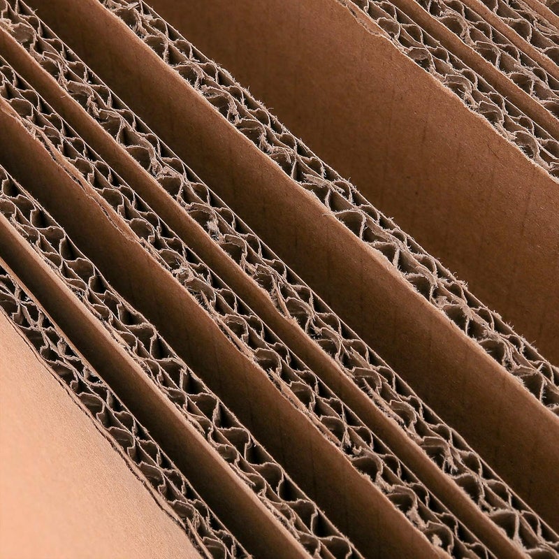 HAKZEON Corrugated Cardboard Sheets, 30PCS 12 x 12 x 1/4 Inch Corrugated Cardboard Filler Insert Sheet Pads, Extra Thick High Strength Cardboard Sheets for Packing, Mailing, DIY Crafts, Brown - Image 3